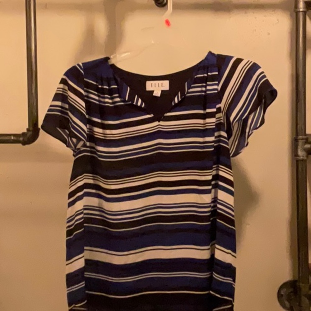 Blue striped Elle blouse